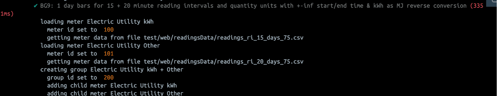 Test results passing in Docker